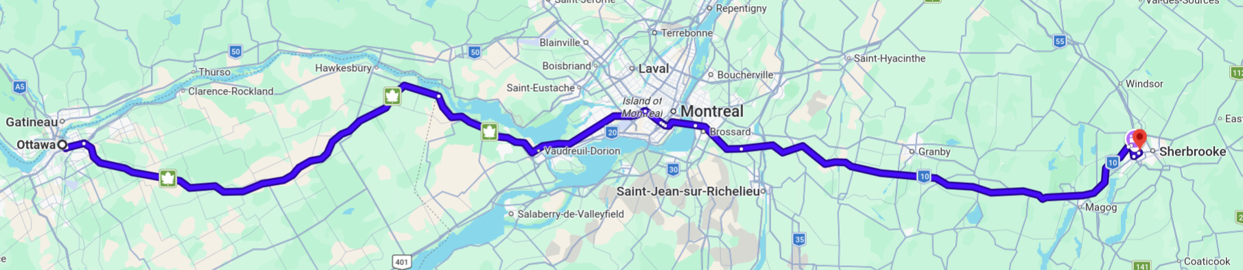 Ottawa to Delta Hotel